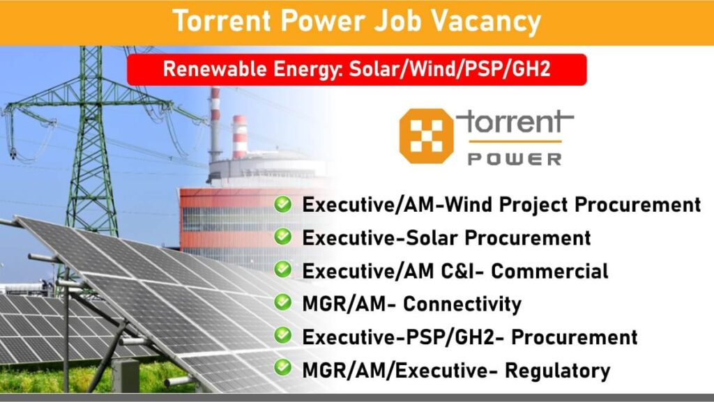 Torrent Power Job Vacancy