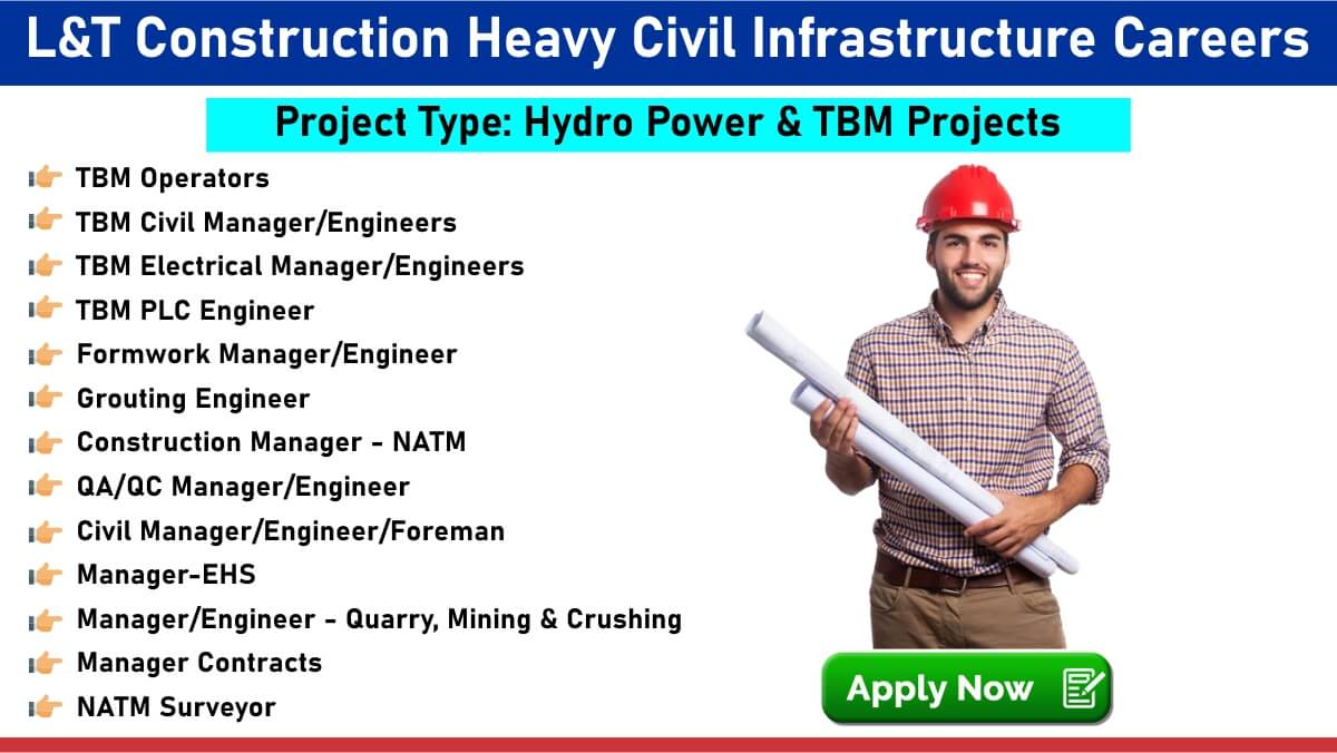 L&T Construction Heavy Civil Infrastructure Careers