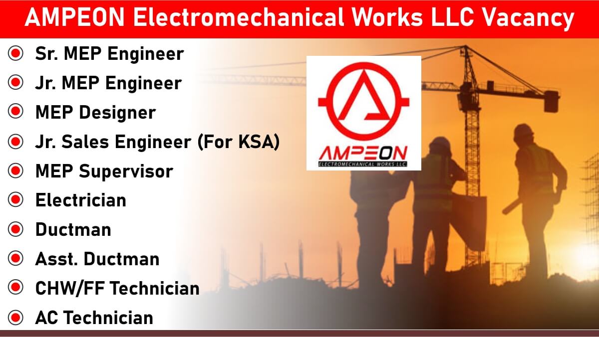 AMPEON Electromechanical Works LLC Vacancy