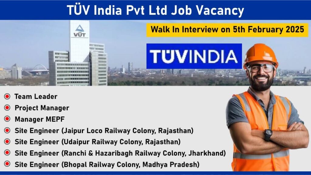 TÜV India Pvt Ltd Job Vacancy