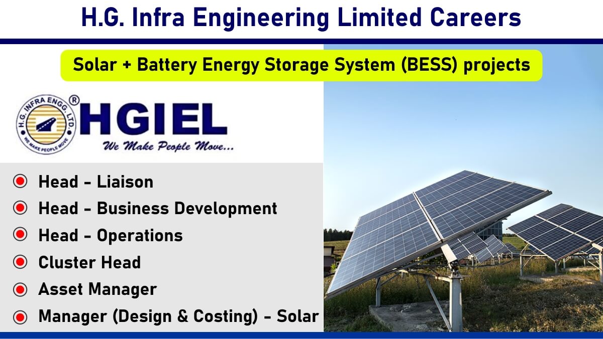 H.G. Infra Engineering Limited Vacancy