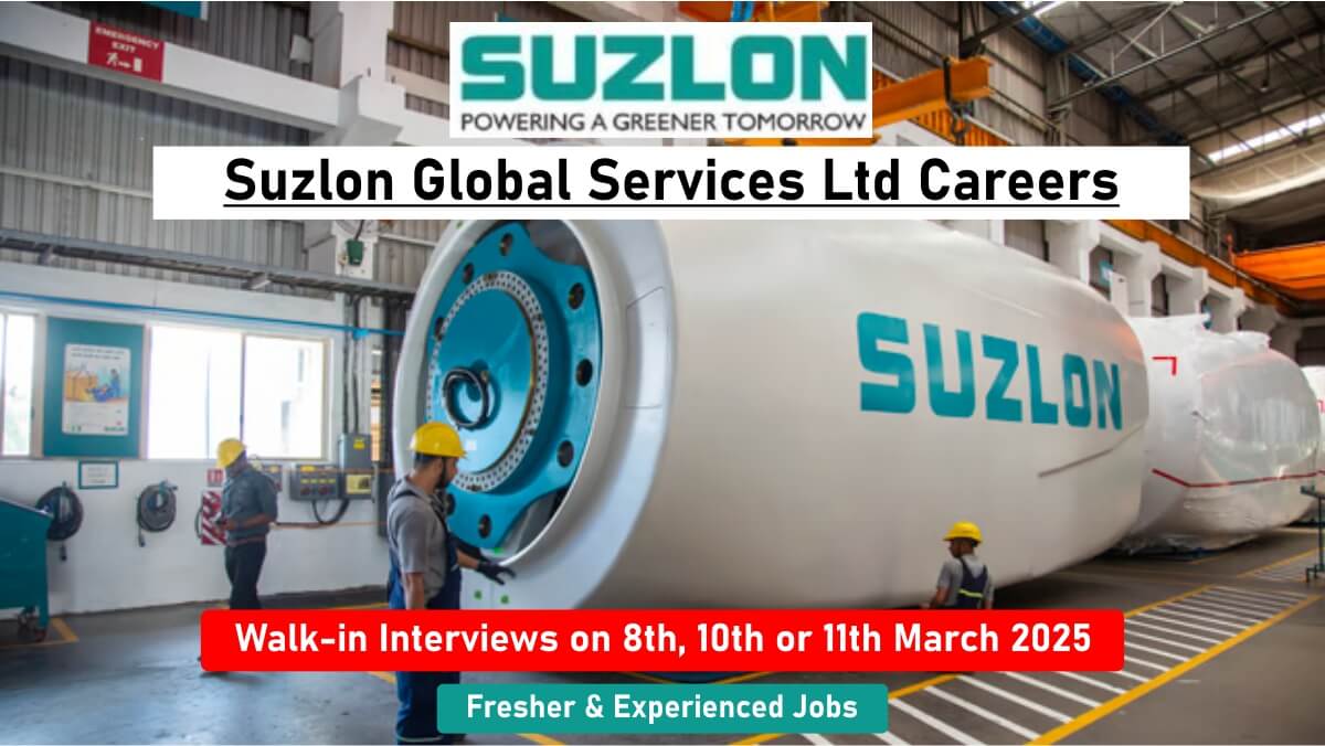 Suzlon Global Services Ltd Vacancy